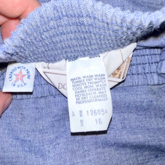 Vintage Maxi Skirt  Blue 16 prairie cottagecore garden modern M/L - Picture 3 of 6